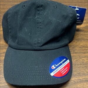 Champion Black Adjustable Cap